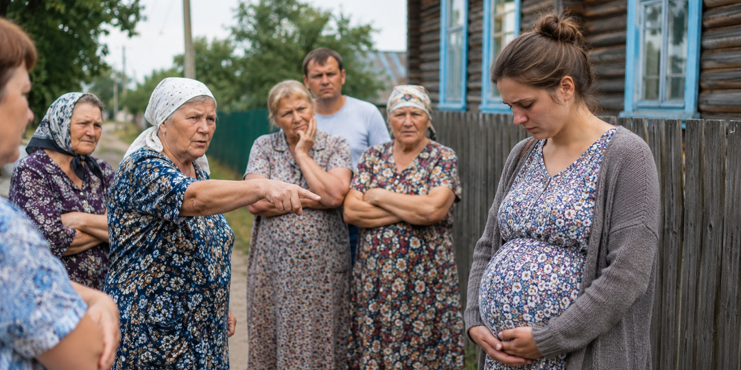 Когда Маша вернулась домой беременной и без мужа, соседи быстро вынесли свой приговор.