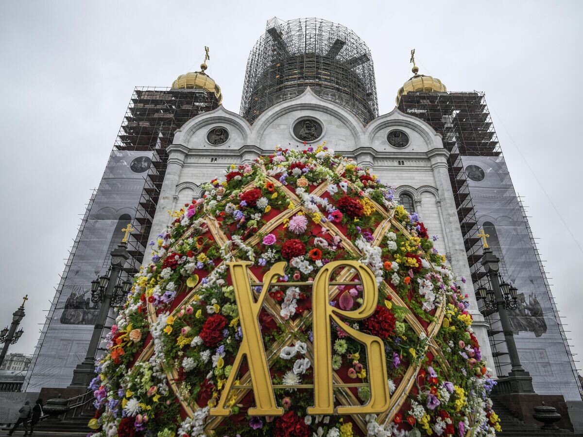    Украшение Москвы к Пасхе | © РИА Новости / Владимир Астапкович