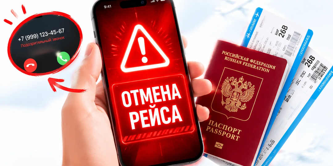 Рейс отменили за неделю до вылета? Это мошенники. Новая схема 2026