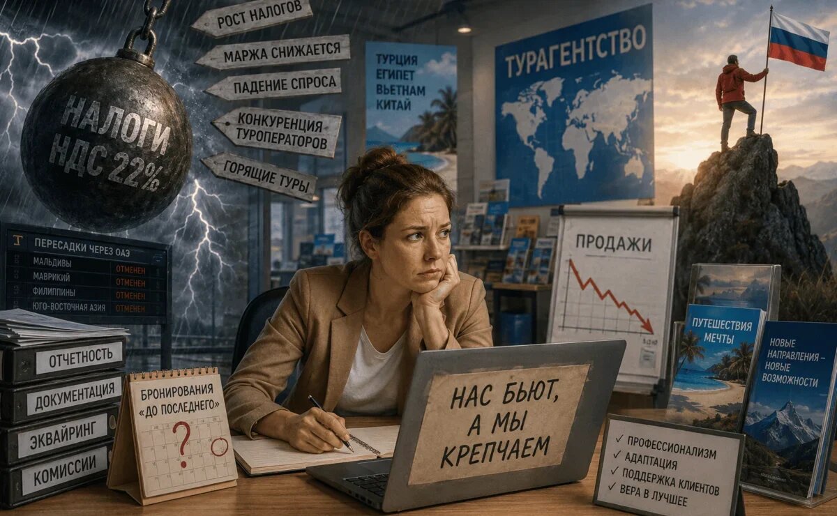    Налоги, скидки и поздние бронирования: что давит на турагентства в 2026 году