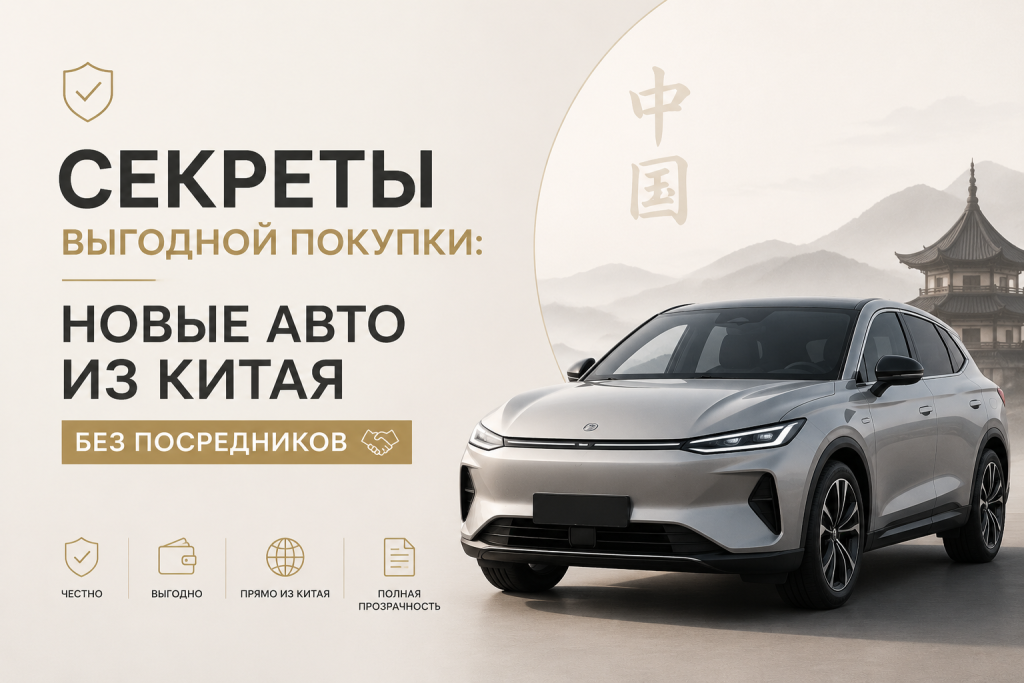    Как выгодно купить новые авто из Китая без посредников