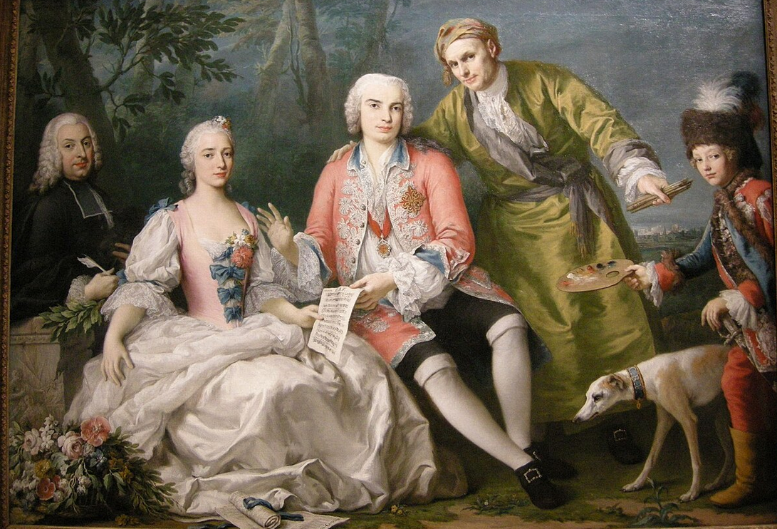 Якопо Амигони. "Фаринелли и его друзья", 1750—1752.