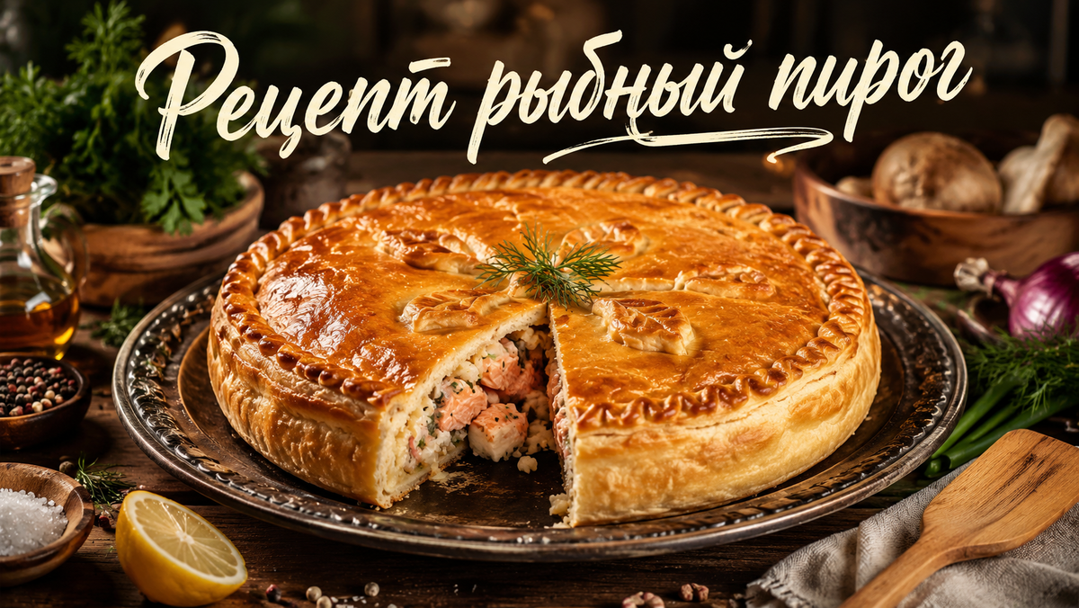Рыбный пирог с форелью 