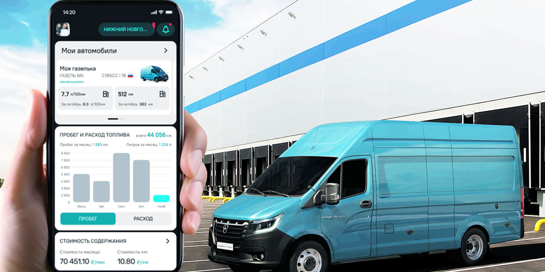 Полный контроль над транспортом Горьковского автозавода через свой смартфон!