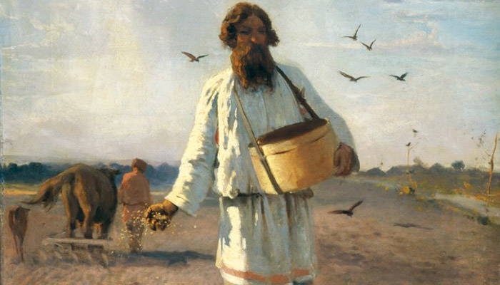  Г. Мясоедов. «Сеятель» (1888 год, фрагмент). Фото: wikimedia.org