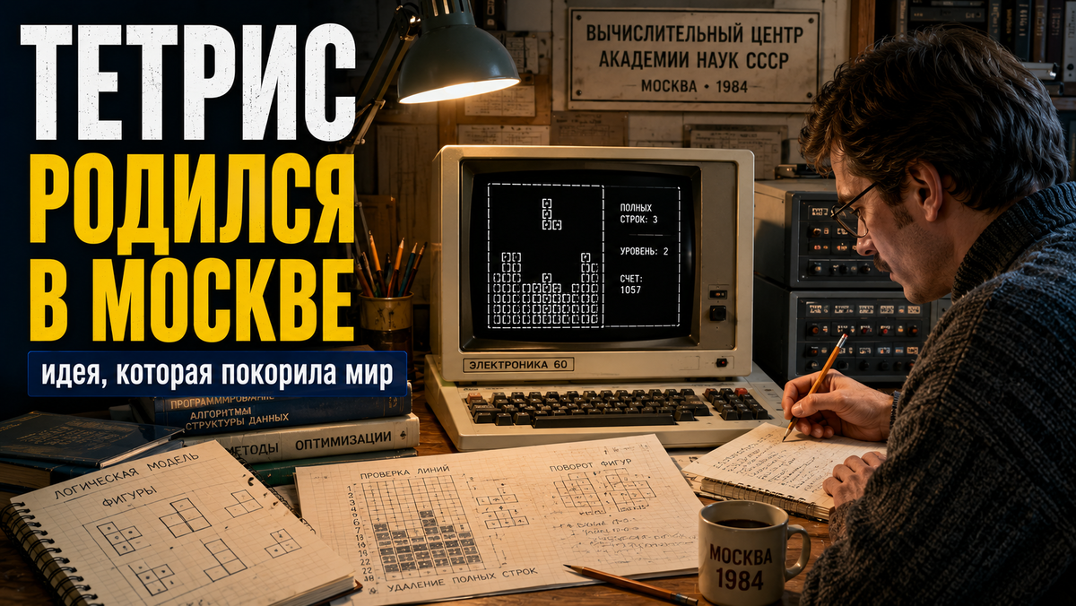 «Тетрис» родился не из графики и бюджета, а из простой идеи: если элементы не складываются в систему, пустоты быстро становятся проблемой.