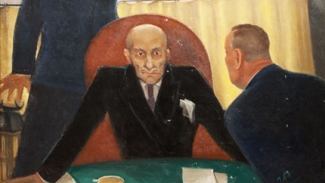     Георгий Ряжский. Крах банка (фрагмент). 1932