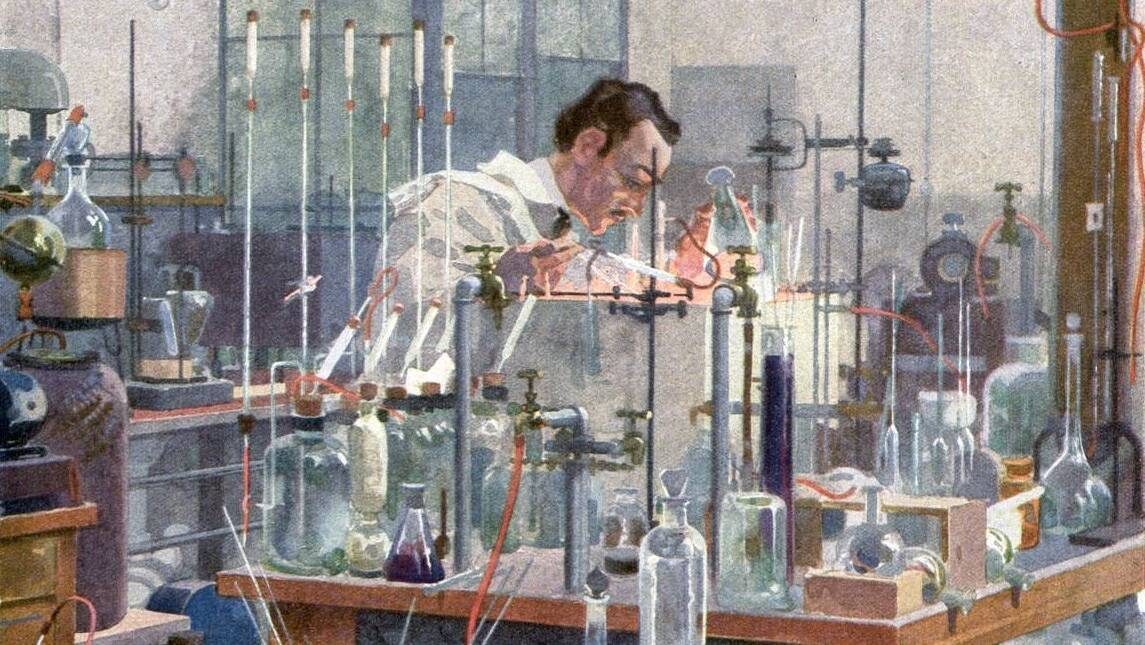     Гейнрих Клей. Лаборатория. 1922