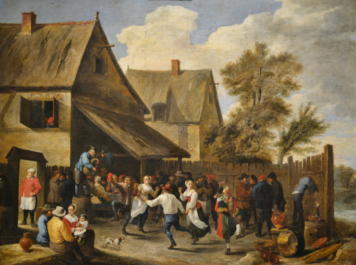 Давид ll Тенирс (1610 - 1690). "Кермесса" ок.1650г., фрагмент. Из собраний ГМИИ им А.С.Пушкина. Фото автора канала 