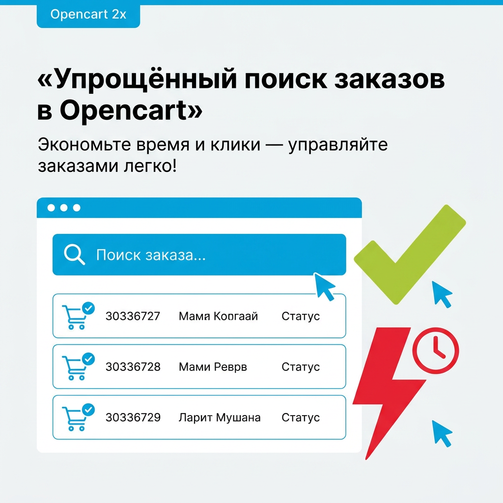    Упрощите поиск заказов в Opencart 2x за пару кликов