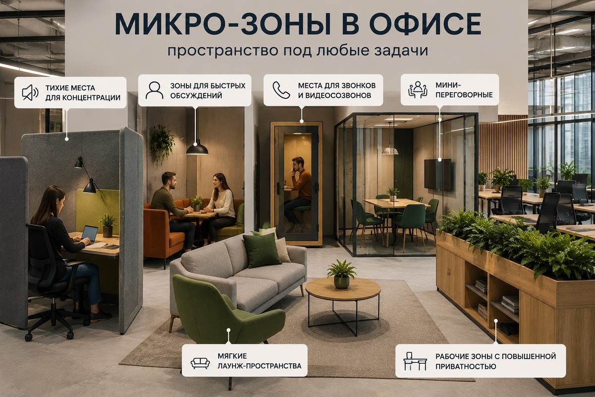 Микро зоны в офисах