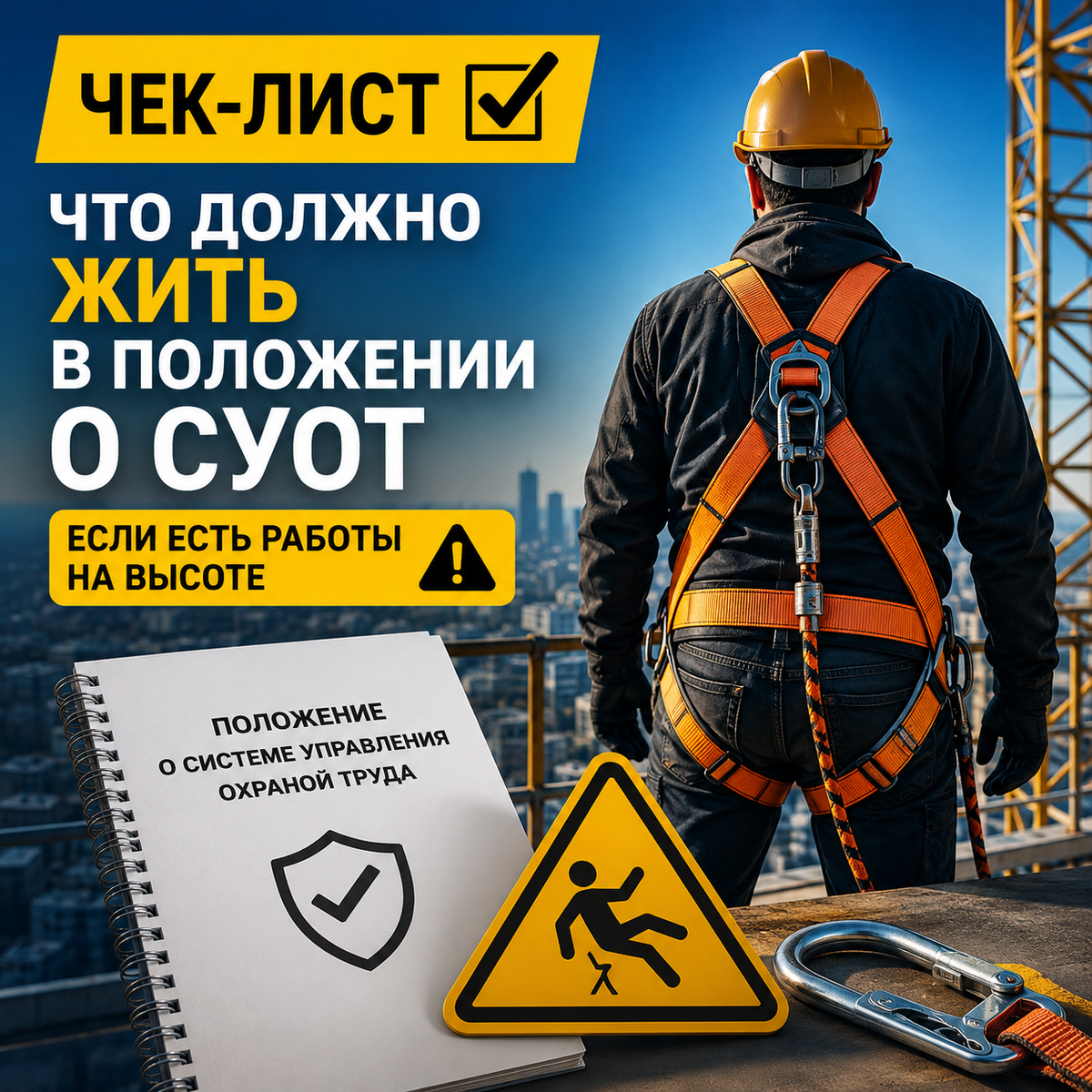 Работы на высоте и положение о системе управления охраной труда