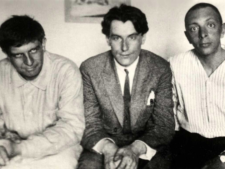 Э. Багрицкий, В. Катаев, Я. Бельский, 1920-е годы. фото из ria.ru