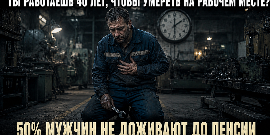 «50% мужчин не доживают до пенсии»: почему тебе не стоит рассчитывать на государство — и как спасти себя самому