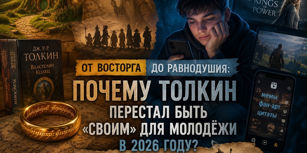 От восторга до равнодушия: почему Толкин перестал быть «своим» для молодёжи 2026 года