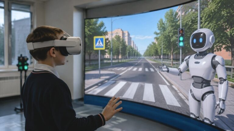    Иллюстрация к материалу: VR-тренажёр для изучения ПДД появился в подмосковной школе