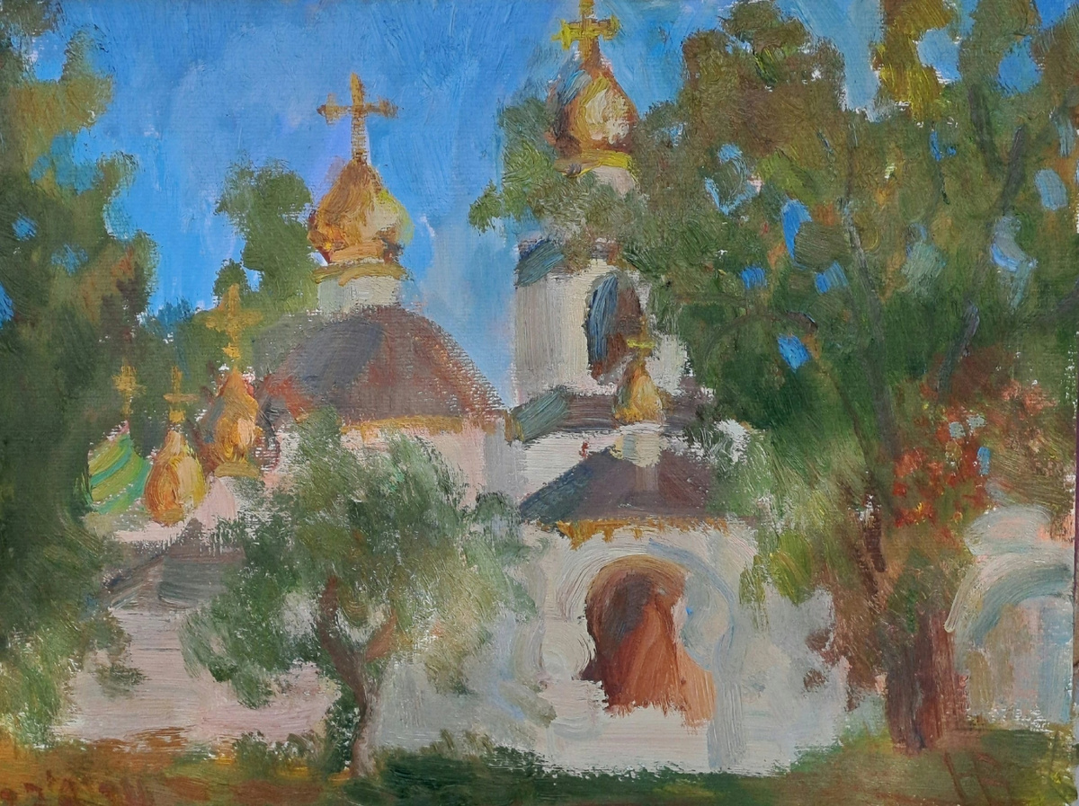 Осень в Переделкине, 2024 г., материалы: холст, масло, размер: 30 х 40 см. Источник: https://artsreda.ru/