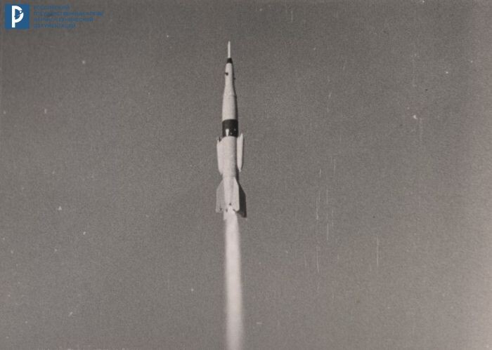 Полет ракеты Р-2А. 16.05.1957. РГАНТД. Ф.213. Оп. 1-1. Д. 5. Л. 3