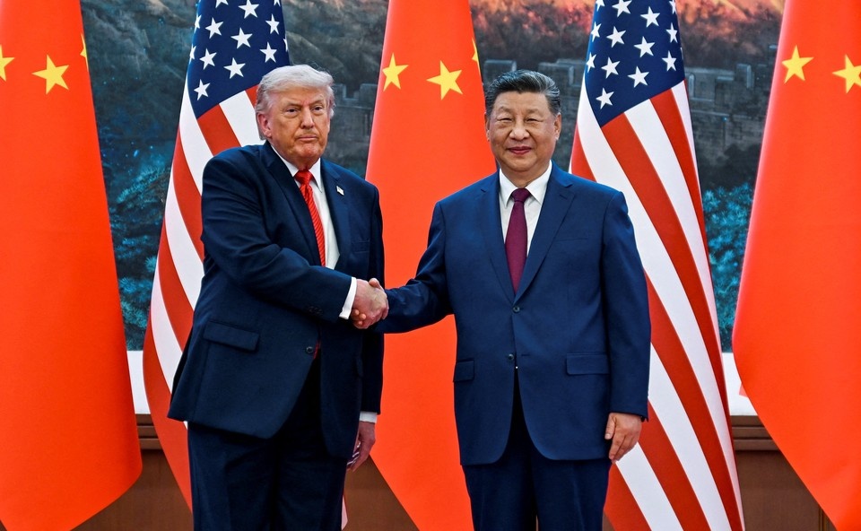    Дональд Трамп и президент Китайской Народной Республики Си Цзиньпин. REUTERS