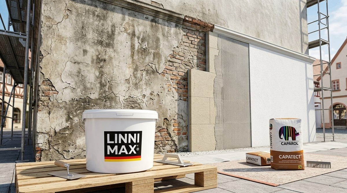 Материалы для фасада от Caparol и Linnimax на caparol-market.ru