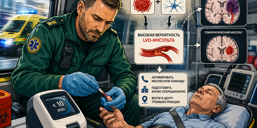Экспресс тест в скорой на тип инсульта