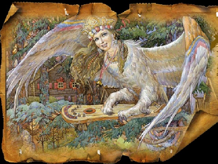 Птица Алконост. Художник В.Корольков