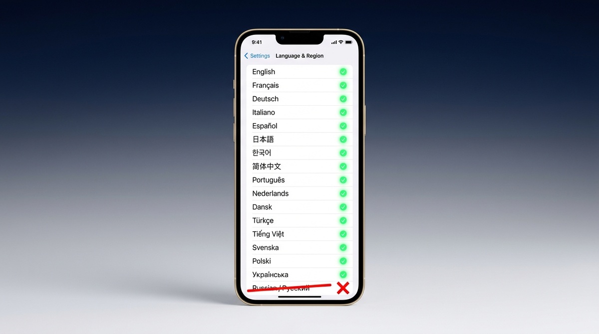 Поддерживаемые языки Apple Intelligence iPhone 17