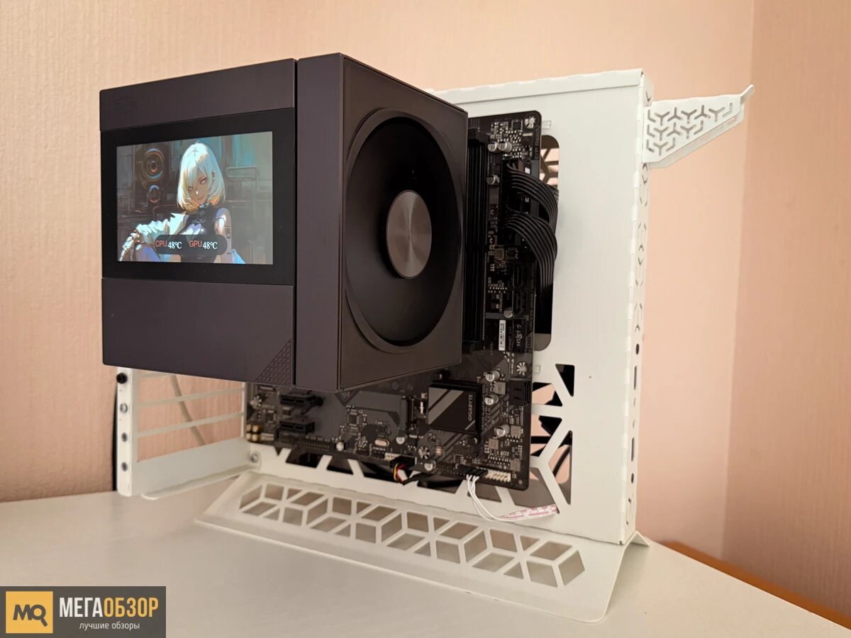    Обзор и тесты PCCooler RZ820 Display. Башенное охлаждение с цветным экраном MegaObzor.com