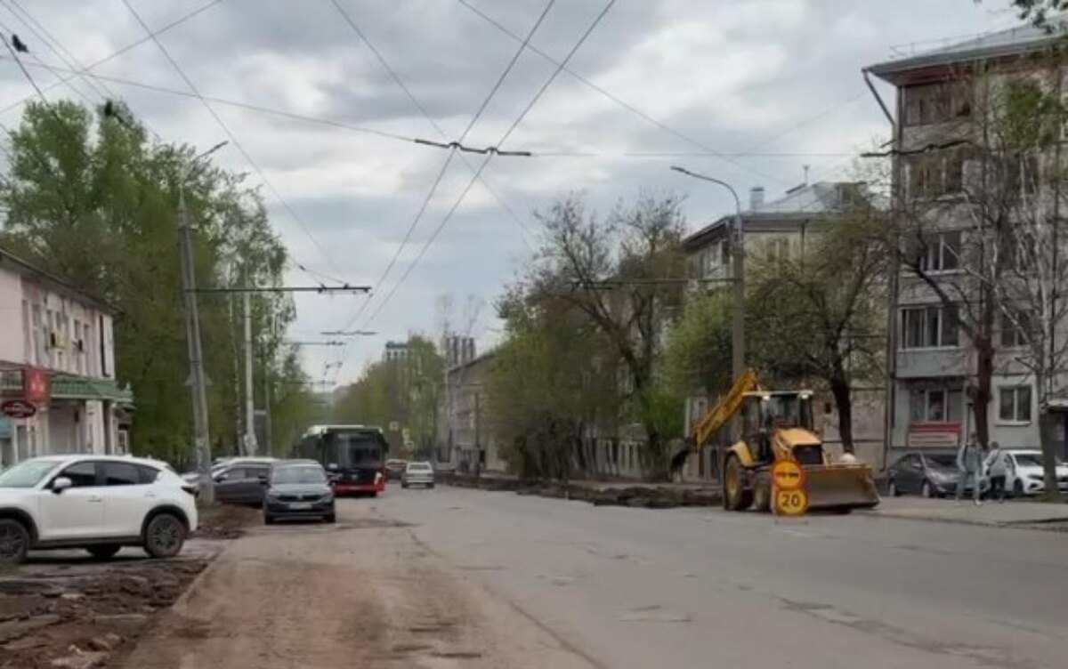    Ремонт улицы Воровского начался в Ижевске