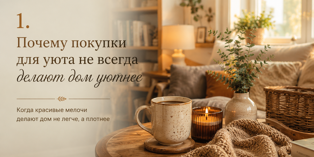 🛍 Почему покупки для уюта не всегда делают дом уютнее