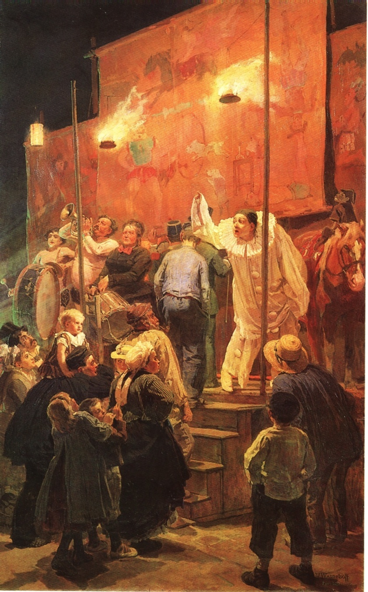 В. М. Васнецов. Акробаты (На празднике в окрестностях Парижа)