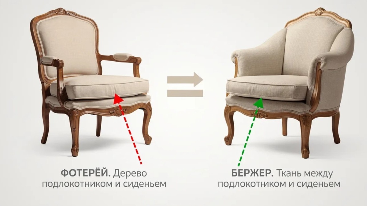 Кресло со сплошными подлокотниками Белая птица