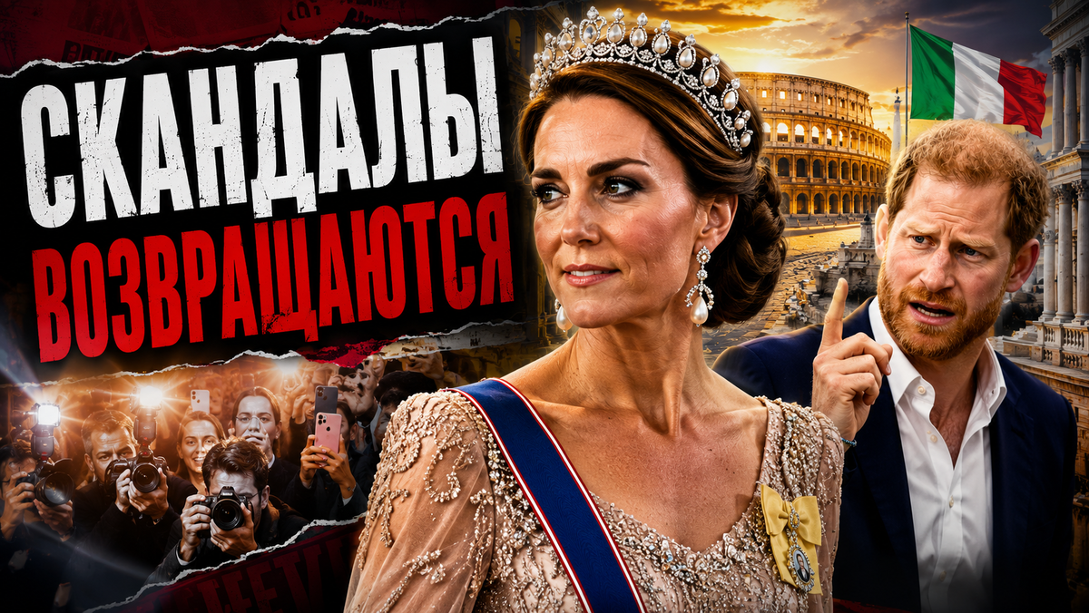 Скандалы возвращаются: Кейт Миддлтон затмила всех в Италии, а принц Гарри опять играет роль пророка