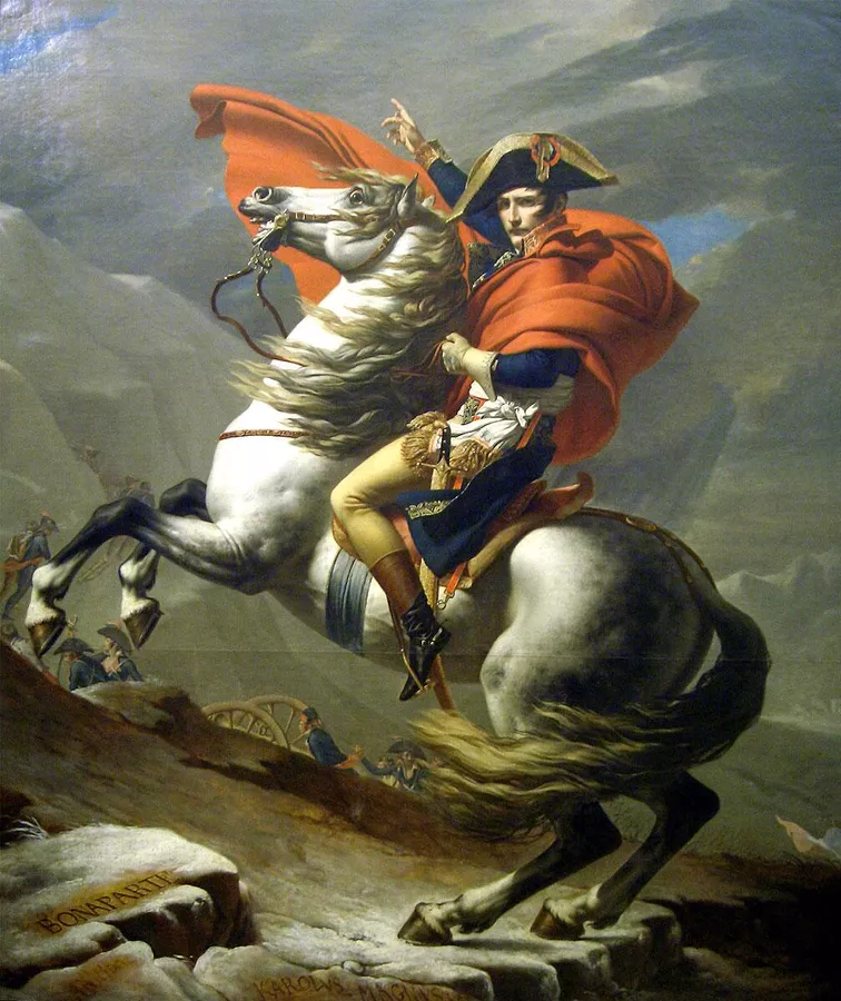 Жак Луи Давид. "Бонапарт на перевале Сен-Бернар" | © Public domain