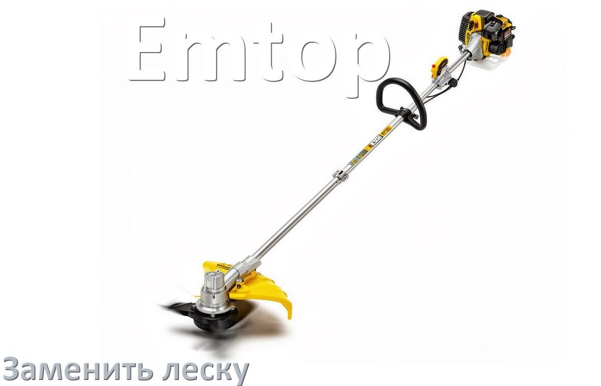 
Как в триммере Emtop поменять леску в катушке правильно