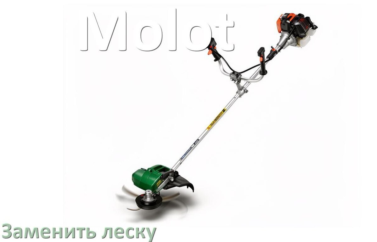 
Как в триммере Molot поменять леску в катушке правильно