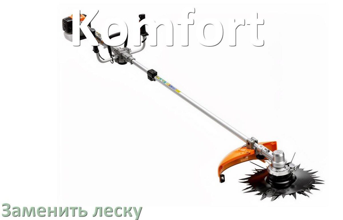 
Как в триммере Komfort поменять леску в катушке правильно