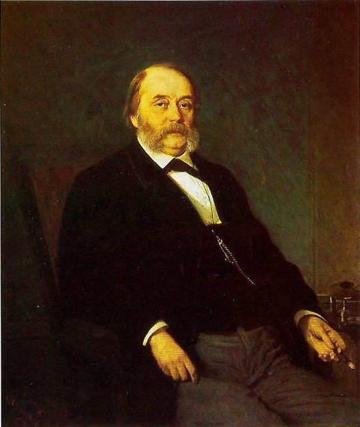 Портрет писателя Ивана Александровича Гончарова, И.Н. Крамской, 1874