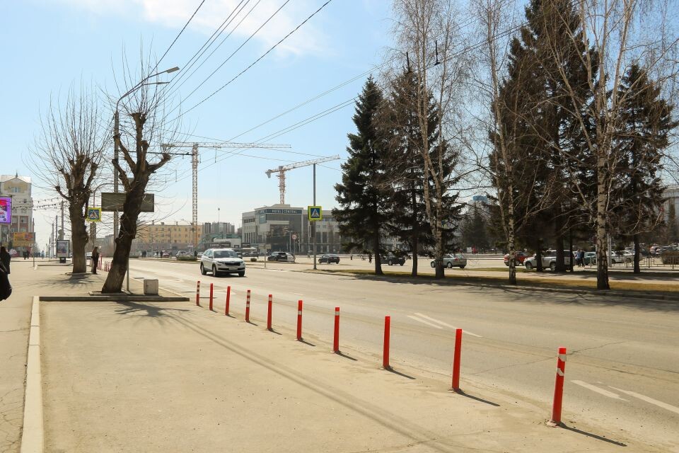    Проспект Ленина в Барнауле. Апрель 2026 года. Источник: Виталий Барабаш/"Толк"