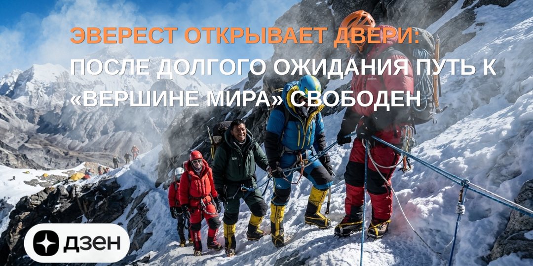 Эверест открывает двери: после долгого ожидания путь к «Вершине мира» свободен