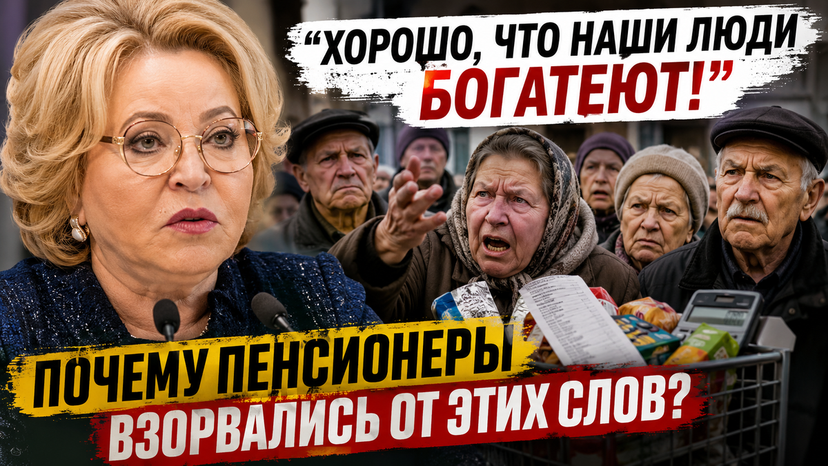 «Хорошо, что наши люди богатеют»: слова Матвиенко вызвали раздражение