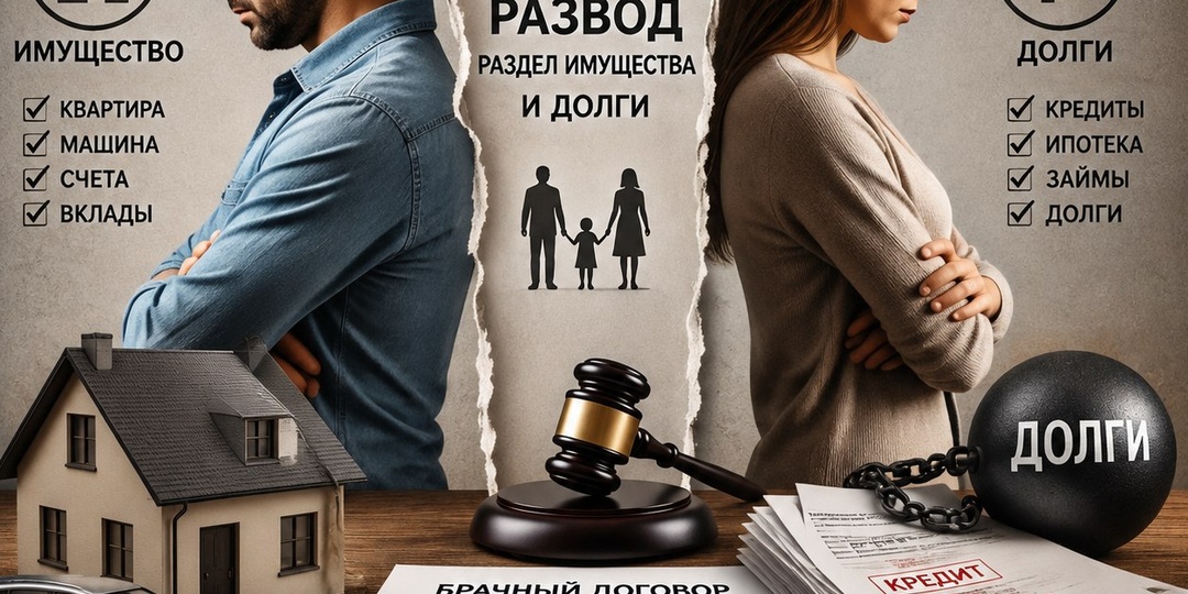 Раздел имущества в 2026: суды больше не делят долги пополам, какие кредиты останутся тебе?