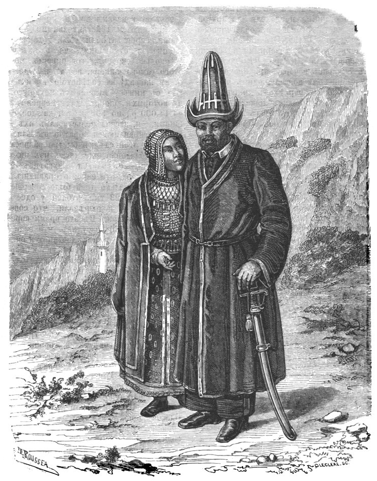 Башкиры (иллюстрация из журнала "Нива" (№43 за 1872 год)