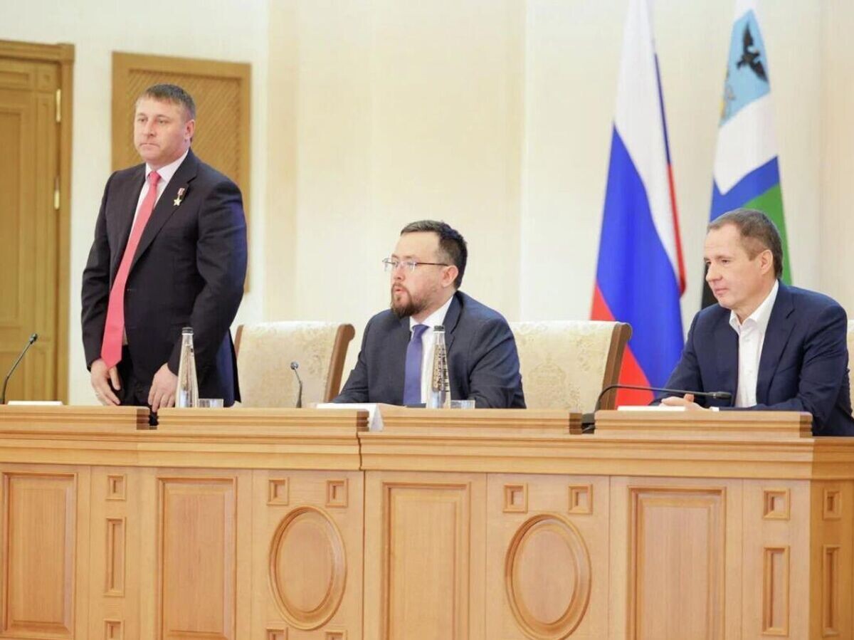    Церемония представления врио губернатора Белгородской области Александра Шуваева | © Фото : Правительство Белгородской области