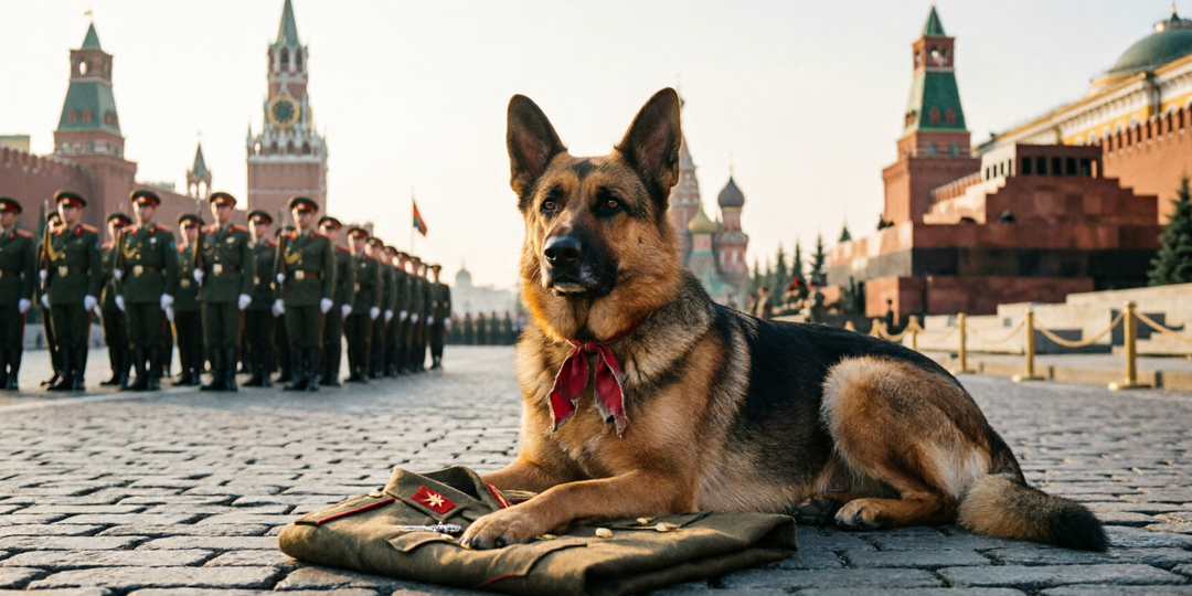 На кителе Сталина по Красной площади