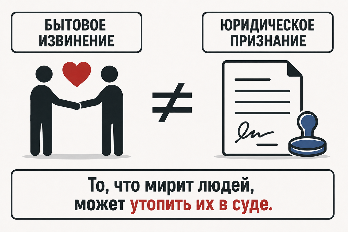 1. Что такое извинение в праве? (Это не то, что вы думаете)