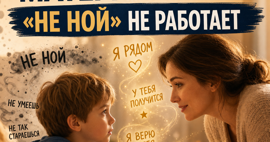 Слова материальны: почему «не ной» вредит ребёнку и что говорить вместо этого