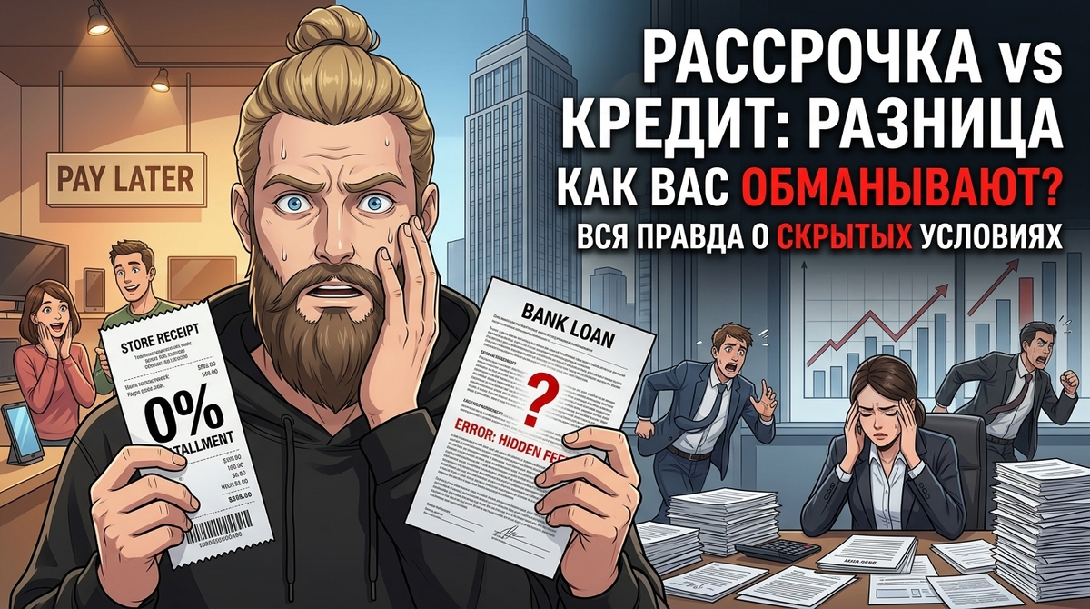 Рассрочка или кредит? 5 важных отличий, которые помогут выбрать выгодный вариант для покупок