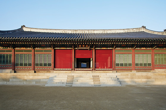 Пример использования бамбуковых штор во дворце. Источник: http://www.koreanheritage.kr