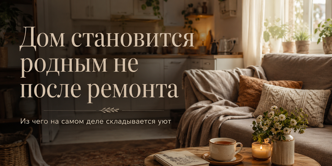 🏡 Дом становится родным не после ремонта. Из чего на самом деле складывается уют